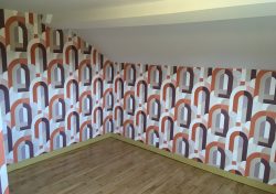 Pose papier peint et parquet